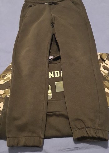 Kamuflaj Desenli Erkek Sweatshirt Kapüşonlu Takim - Görsel 6