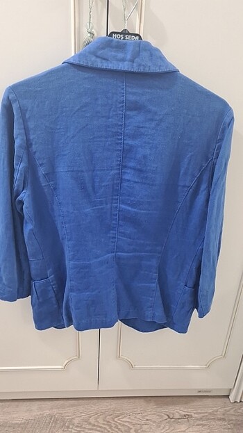 Ekol keten ceket - Görsel 5