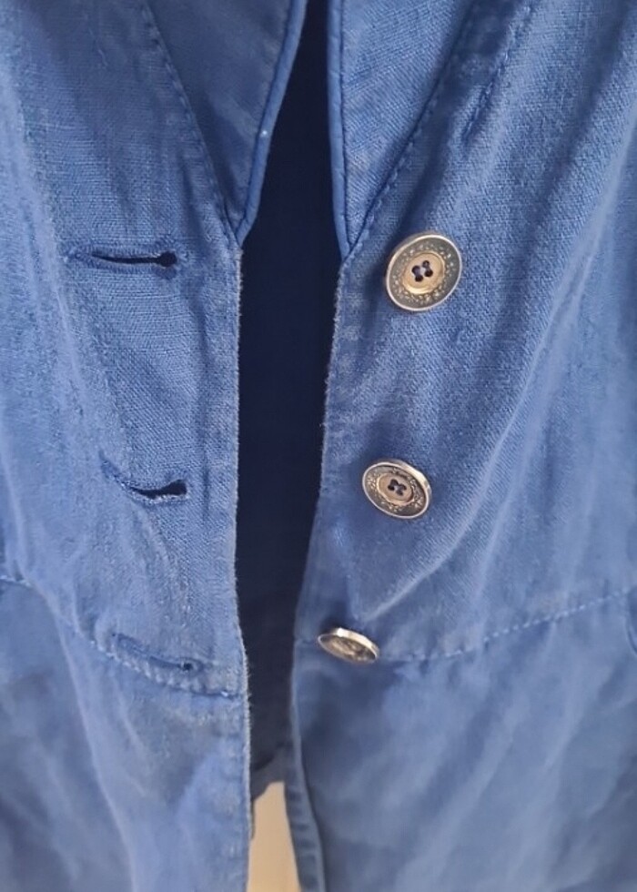 Ekol keten ceket - Görsel 2