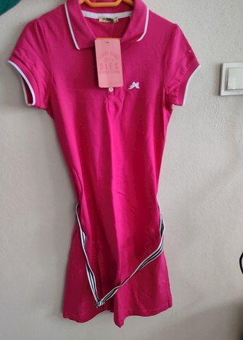 DIES Kadın Pembe Polo Tişört - Görsel 2