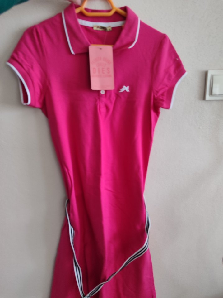 DIES Kadın Pembe Polo Tişört - Görsel 3