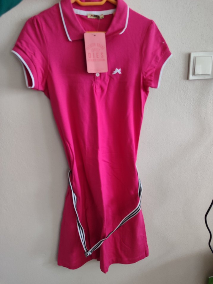 DIES Kadın Pembe Polo Tişört - Görsel 2