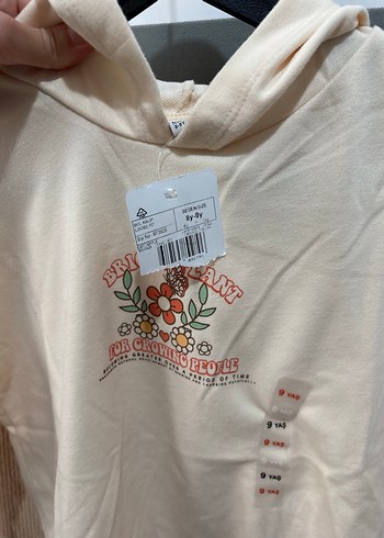 Nakışlı Bej Kadife Kız Çocuk Eşofman Takımı - Görsel 5