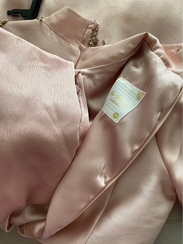 My dreams collection markalı Pudra pembe abiye - Görsel 7