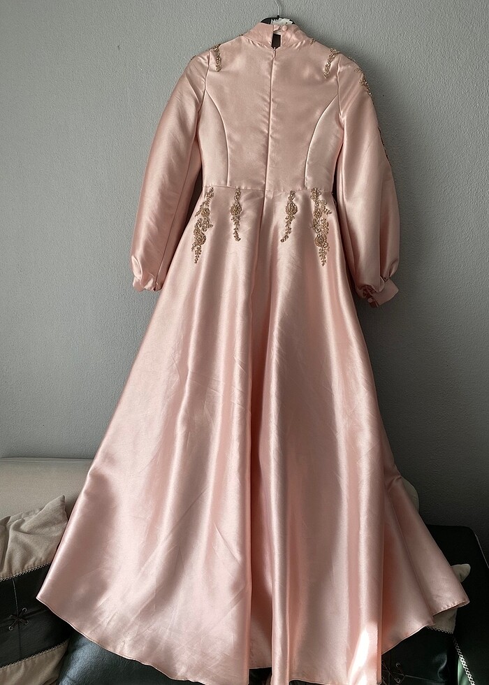 My dreams collection markalı Pudra pembe abiye - Görsel 5