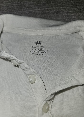 H&M H&m yakalı zıbın, 6-9 ay.