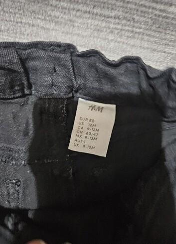 H&M 9-12 ay H&M kot pantolon 