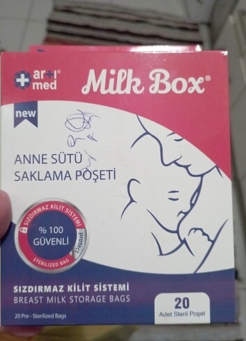 Süt saklama poşeti 