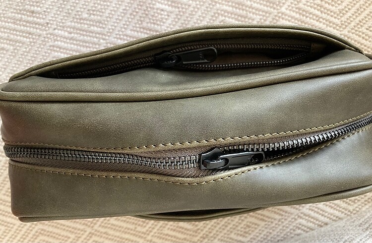 Yıkanmış Deri Yandan Arkadan ve El Askılı Çanta - Görsel 2