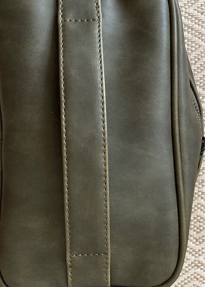 Yıkanmış Deri Yandan Arkadan ve El Askılı Çanta - Görsel 3