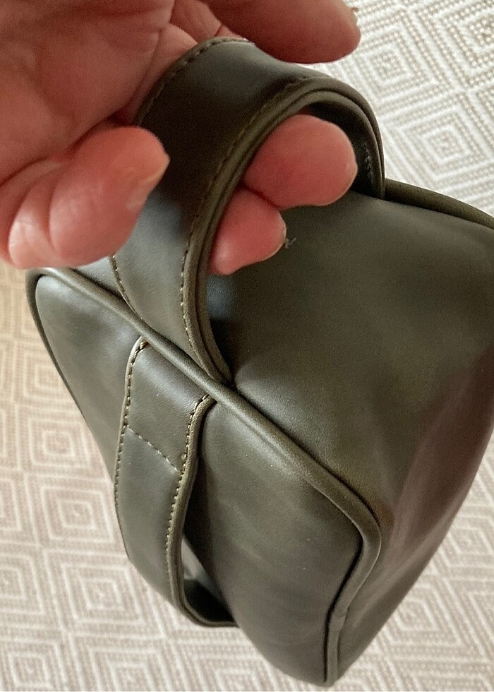 Yıkanmış Deri Yandan Arkadan ve El Askılı Çanta - Görsel 4