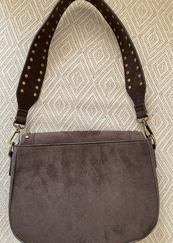 Süet Kol/Omuz Çantası - Görsel 2