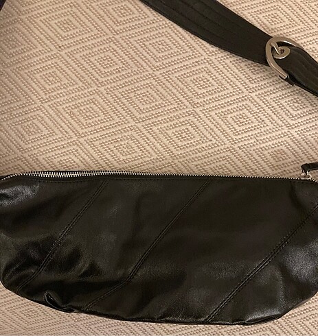 Yıkanmış Deri Ayarlanabilir Çapraz /Omuz Çantası - Görsel 2