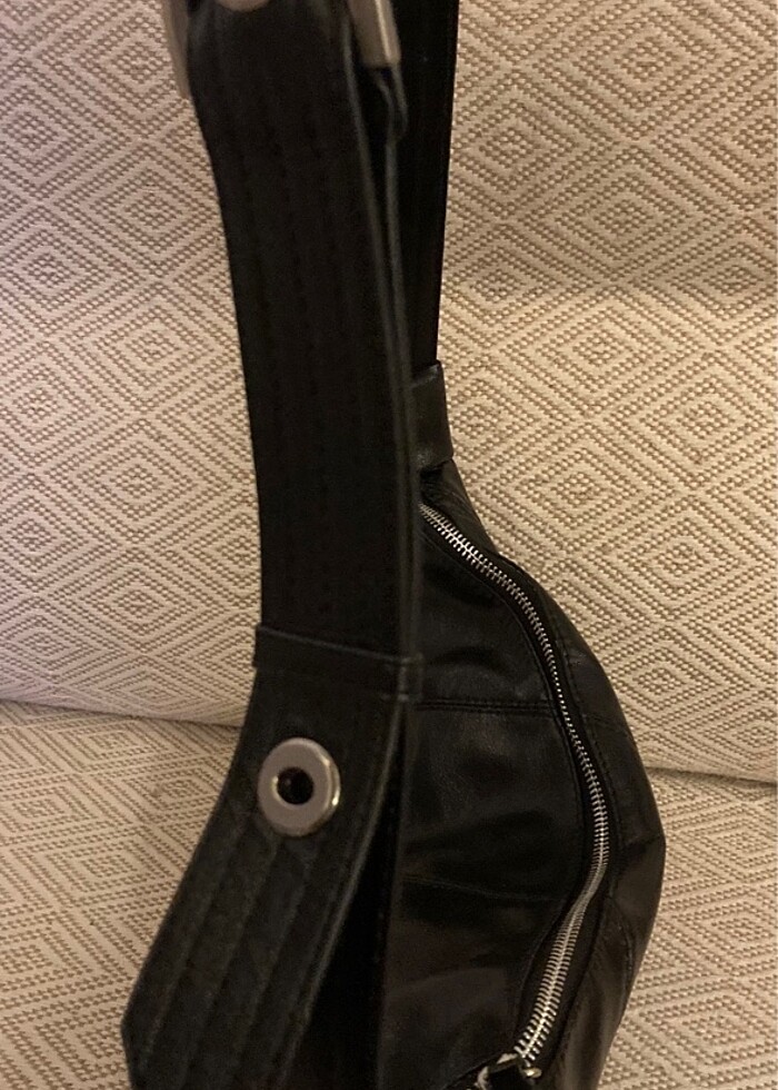 Yıkanmış Deri Ayarlanabilir Çapraz /Omuz Çantası - Görsel 3