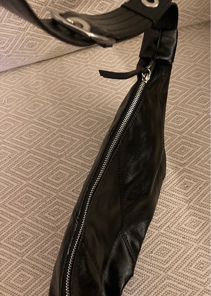 Yıkanmış Deri Ayarlanabilir Çapraz /Omuz Çantası - Görsel 4