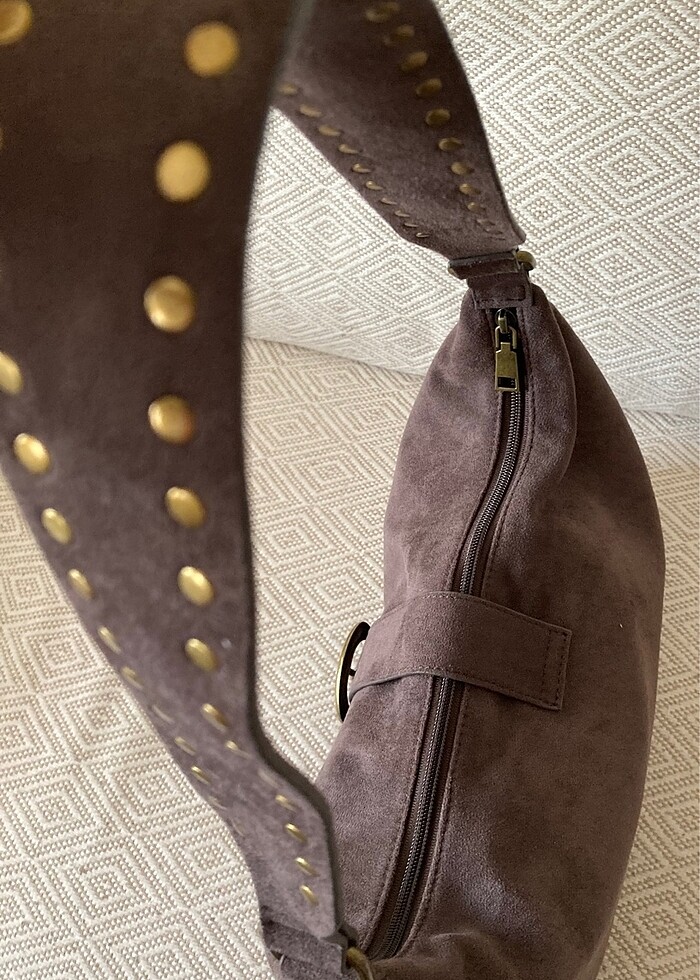 Süet Omuz Çantası - Görsel 3