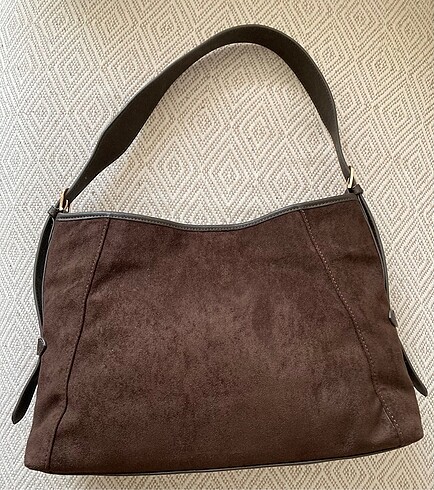 Süet Ayarlanabilir Omuz Çantası - Görsel 2