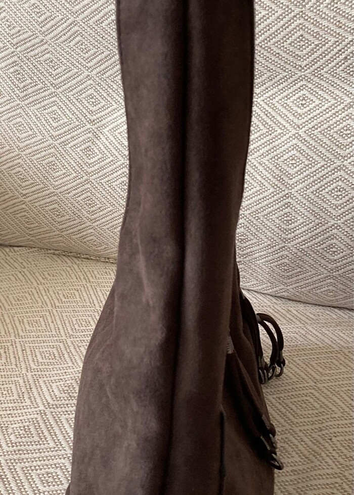 Süet Ayarlanabilir Çapraz ve Omuz Çanta - Görsel 3