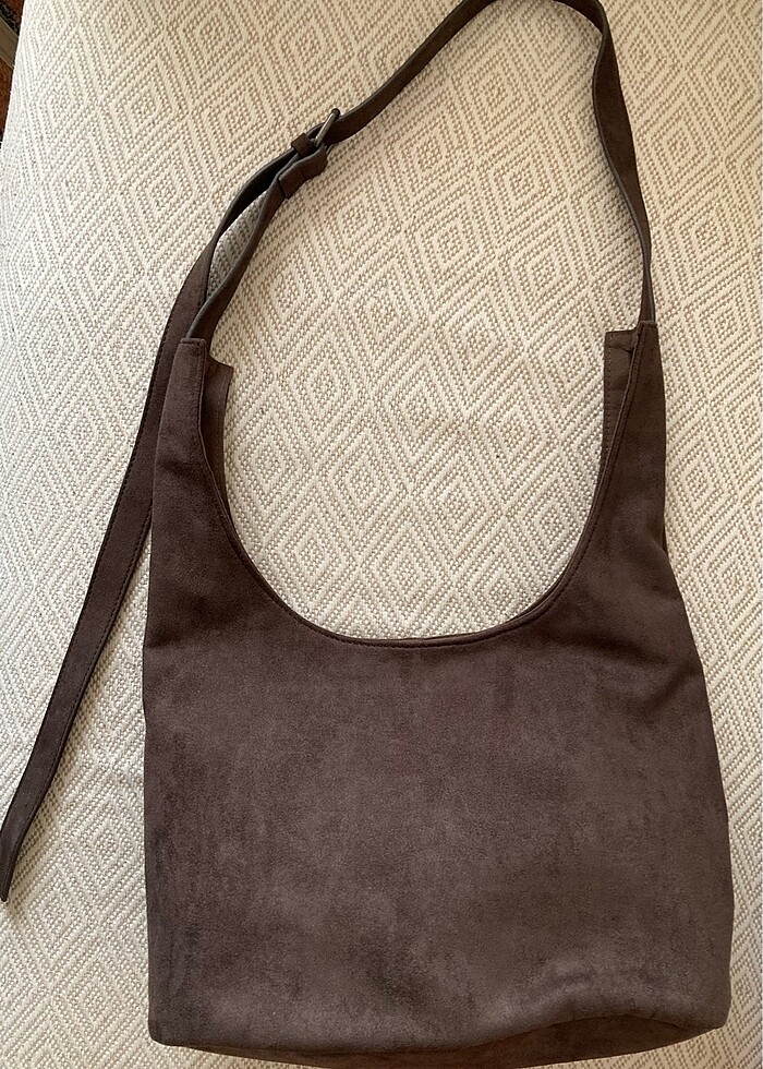 Süet Ayarlanabilir Çapraz ve Omuz Çanta - Görsel 2