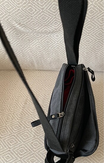 Kalın Taşlanmış Kot Ayarlanabilir Çapraz Çanta - Görsel 3