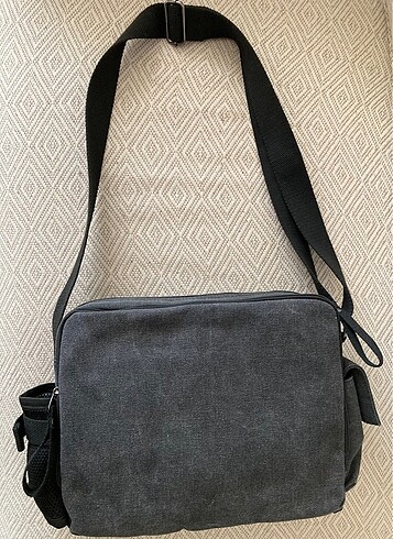 Kalın Taşlanmış Kot Ayarlanabilir Çapraz Çanta - Görsel 2