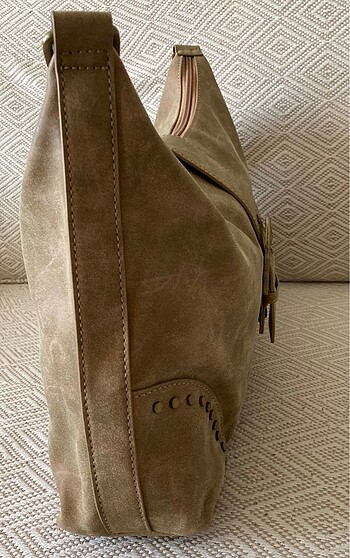 Süet Omuz Çantası - Görsel 4