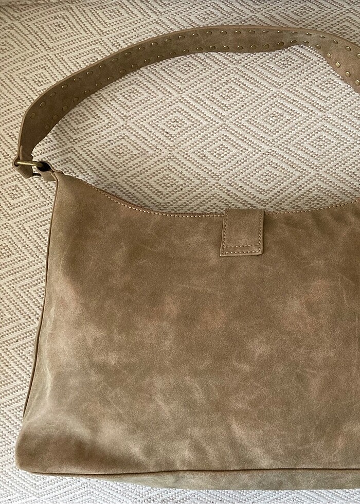 Süet Omuz Çantası - Görsel 2