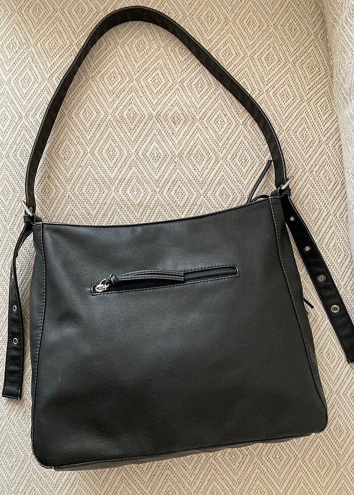 Yıkanmış Deri Ayarlanabilir sonuz Çantası - Görsel 2