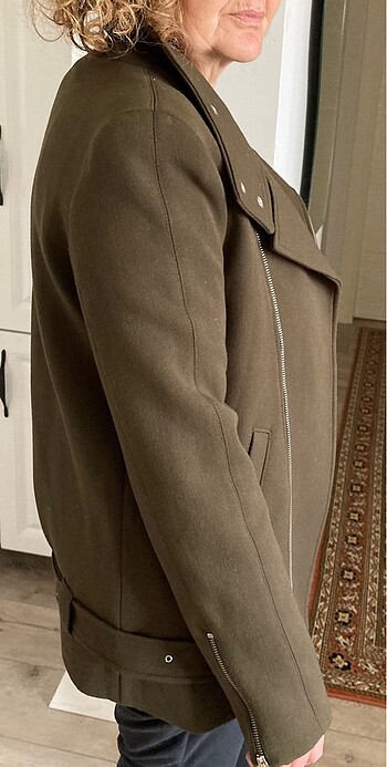 Zara Marka Yün Kaban Ceket - Görsel 8