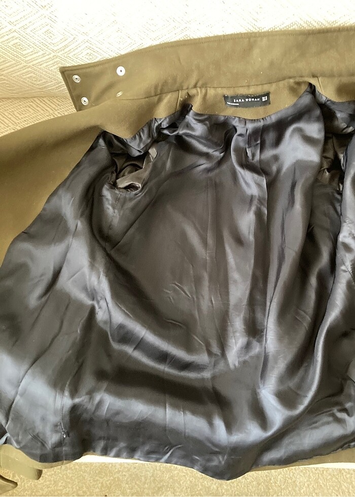 Zara Marka Yün Kaban Ceket - Görsel 5