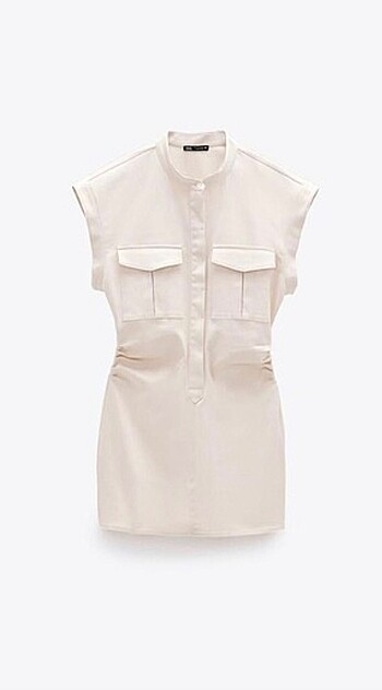 Zara zara denim elbise