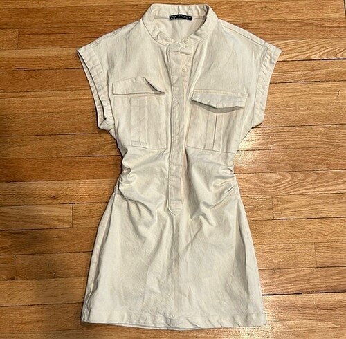 zara denim elbise