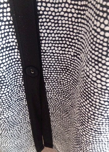 Gri V Yaka Düğmeli Kadın Hırka - Görsel 5