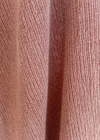 Kadın Örgü Keten Bol Kesim Kahverengi Pantolon - Görsel 7