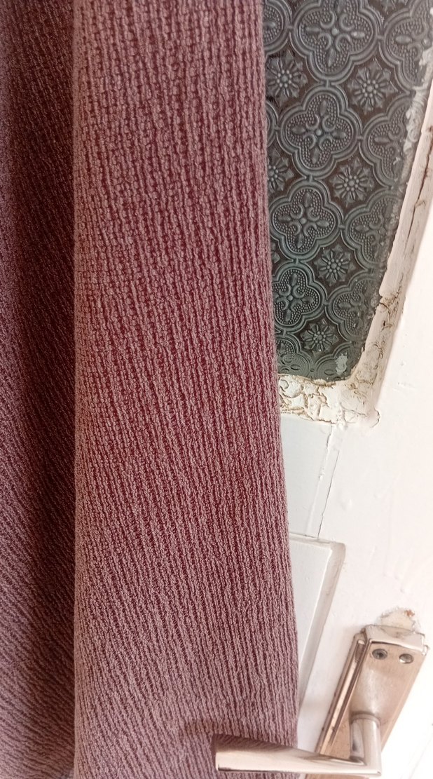 Kadın Örgü Keten Bol Kesim Kahverengi Pantolon - Görsel 3