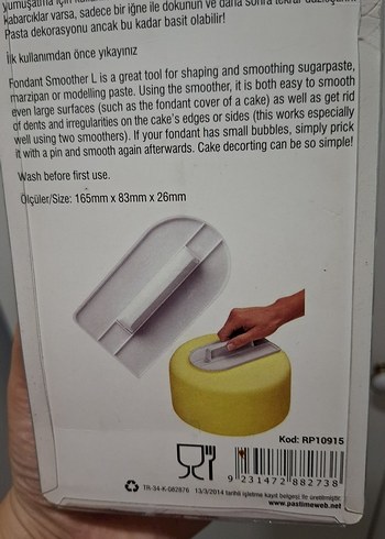 Beden Renk Şeker hamuru ütüsü büyük boy