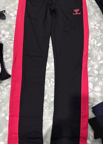 Pembe Şeritli Hummel Kadın Eşofman Altı - Görsel 2