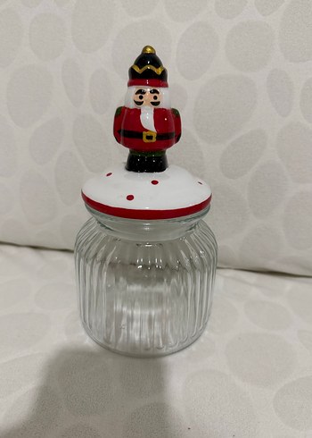 Renkli Kırmızı Asker Figürlü Cam Kavanoz - Görsel 3