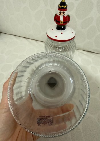 Renkli Kırmızı Asker Figürlü Cam Kavanoz - Görsel 4