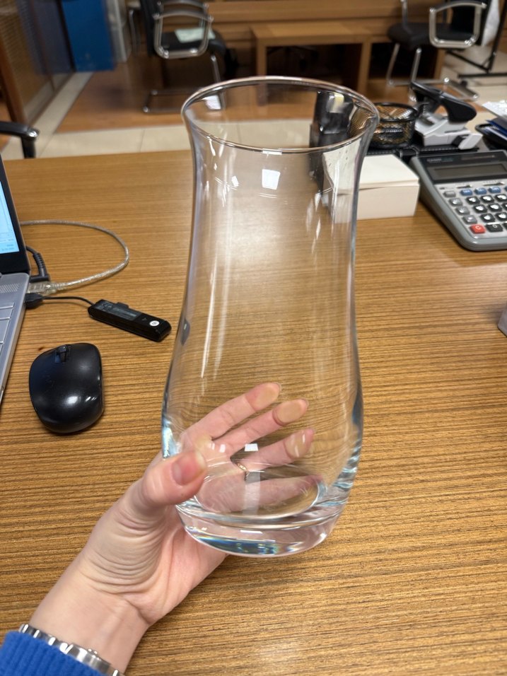 Şeffaf Parlak Cam Vazo - Görsel 2