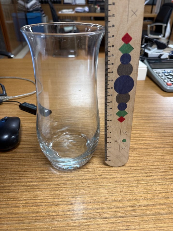 Şeffaf Parlak Cam Vazo - Görsel 3