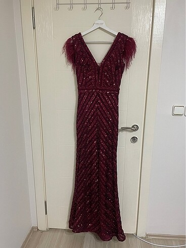 Bordo elbise