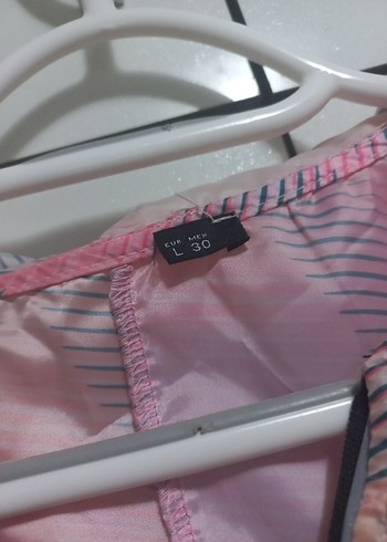 Kadın Pembe Uzun Kollu Fermuarlı Yağmurluk - Görsel 5