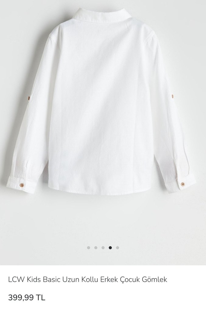 Lcw Beyaz Erkek Çocuk Keten Gömlek - Görsel 2