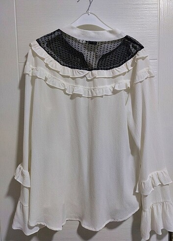 Fırfır Detaylı Gömlek - Görsel 2