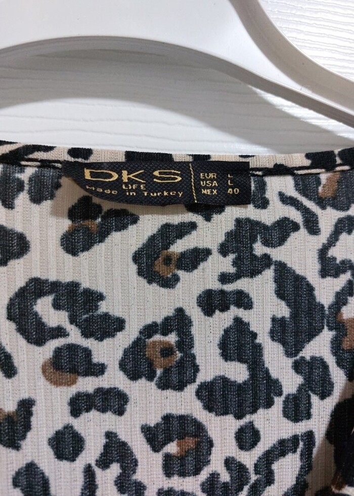 Leopar Desenli Elbise - Görsel 2