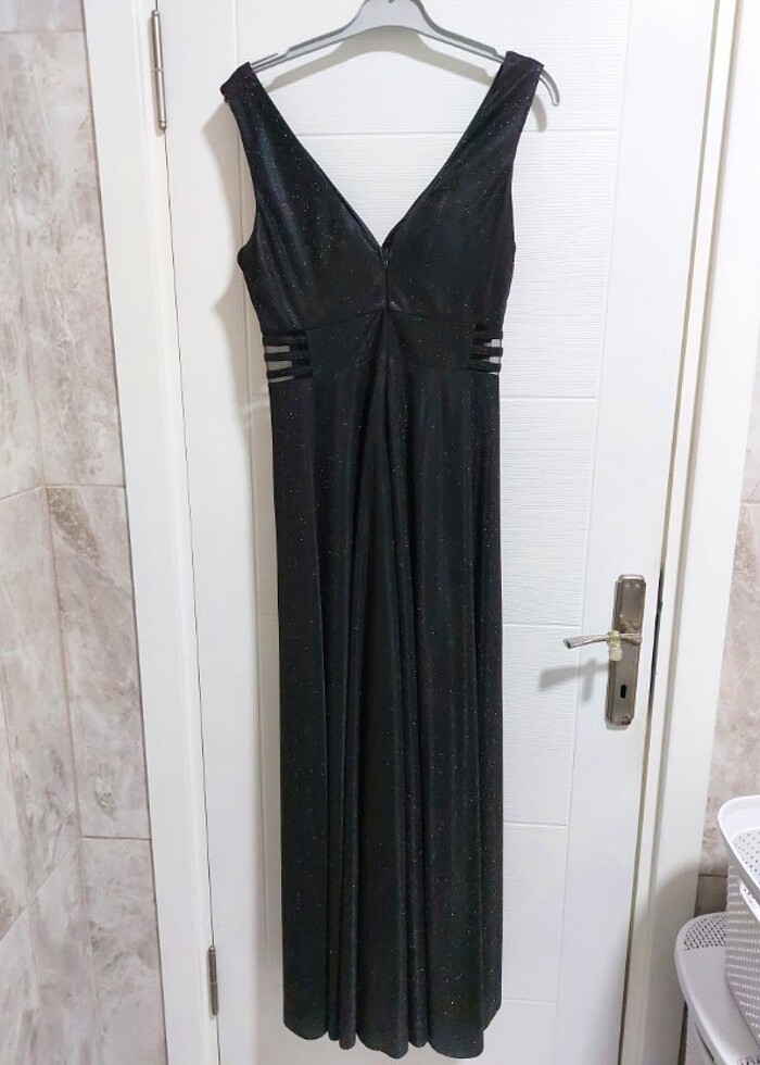 Simli Abiye Elbise - Görsel 4