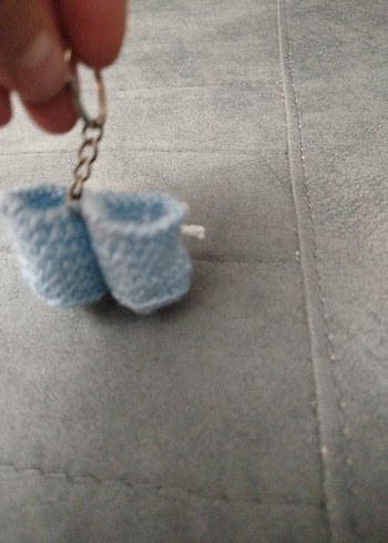 Beden mavi Renk Mavi Bebek Örgü Patik aksesuar