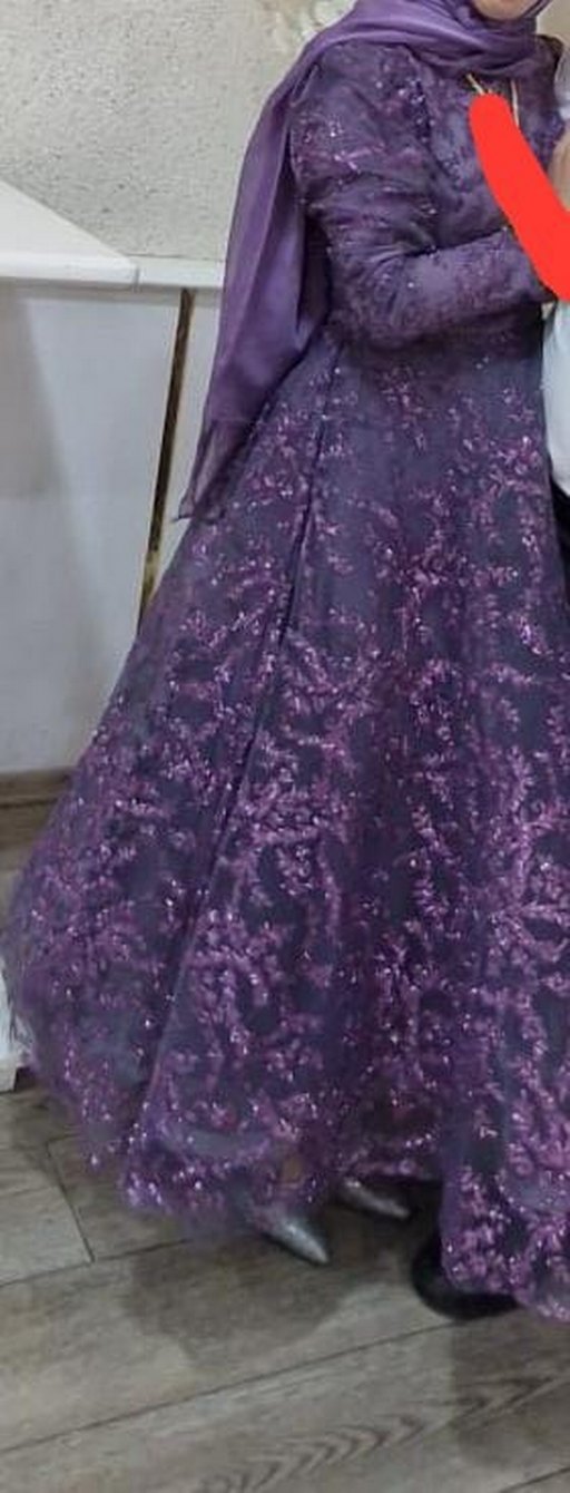 Dantel simli İşlemeli Abiye  1.58 boy-65 kilo ğiyildi - Görsel 2