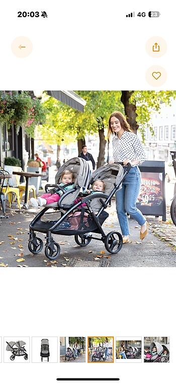 İkiz bebek arabası